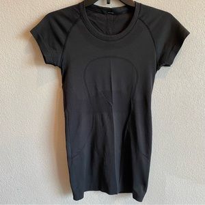Lululemon Swiftly Tech Short Sleeve Black Athletic Running Shirt